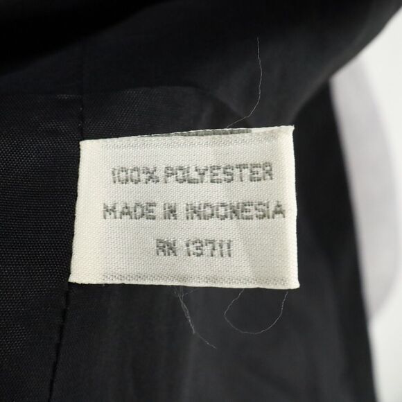 Lord & Taylor Jacket Petites 12P Black Lined Pockets Shell Buttons Career Vtg - Picture 13 of 16